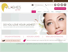 Tablet Screenshot of lashesbylinda.com